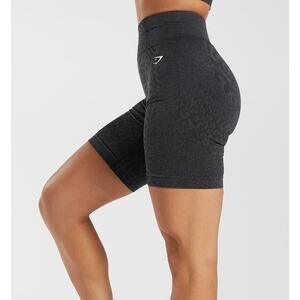 Gymshark Adapt Animal Seamless Cycling Bike Shorts Reef | Black sz L long